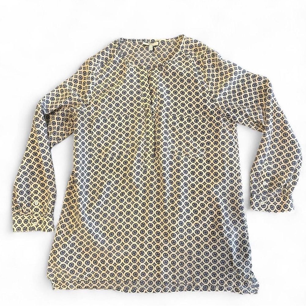 JOIE Silk Nepal Medallion Tile Print Top Size XS